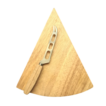 Simple oak triangle cheese board
