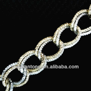 aluminum double link chain necklaces