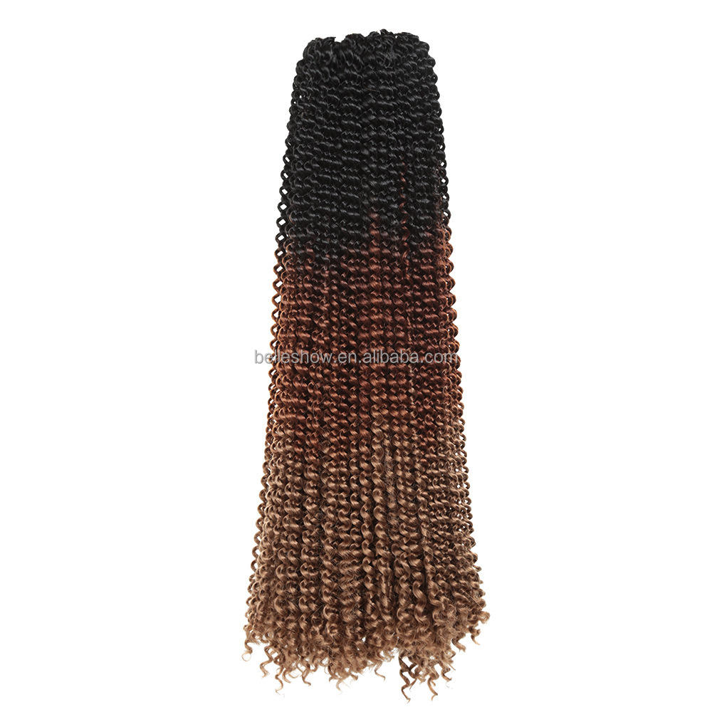 Hot sell passion twist hair 1water wave passion twists Synthetic Hair braiding 22inch ombre passion twist crochet