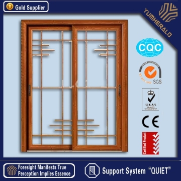 Wooden Color Plastic Sliding Door