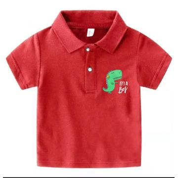 T-shirt a manica corta per bambini con adesivo