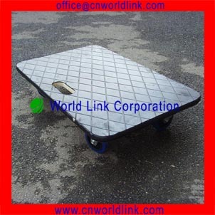 OEM Heavy Duty Wheelie Wooden Platform Rolling Carrier