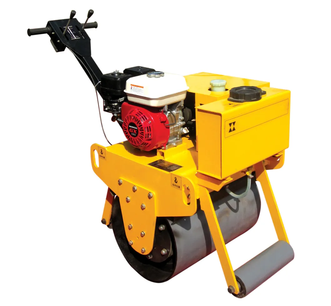 Walk Behind Double Drum Hydraulic Vibratory Mini Road Roller