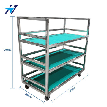 Carrello multistrato in acciaio inossidabile