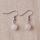 Silver Rose Quartz Gemstone Earrings Wedding Jewellery