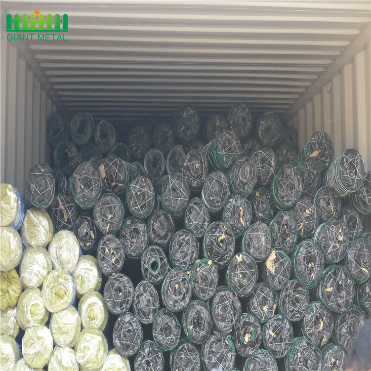 USED PVC coated diamond wire fence