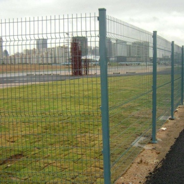 galvanized welded curved wire mesh fence