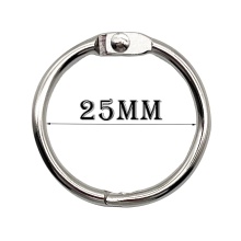 Wholesale 25mm Cheap Silver Open Metal Book Rings for Binders