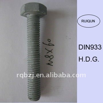 hex bolt with nuts and washer