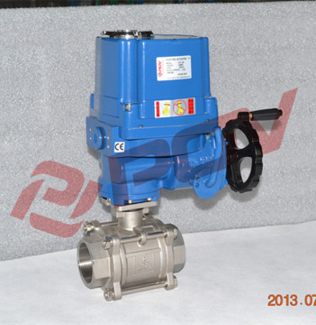 3pc 1000wog regulation explosion-proof thread electric ball valves
