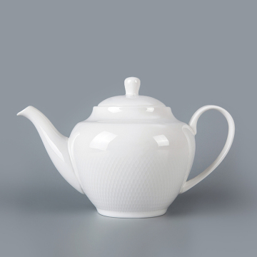 White Ceramic teapot ceramic Set