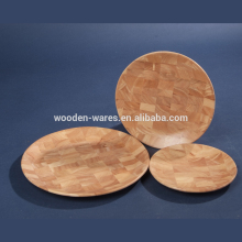 round shaped end grain plates, wooden plate, wooden plates, wooden platter