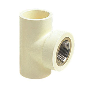 DIN CPVC Tees 90-degree Adapter (With Brass Insert)