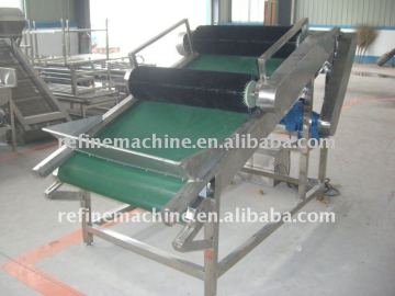 Peach flipping machine/frozen diced peach processing machine