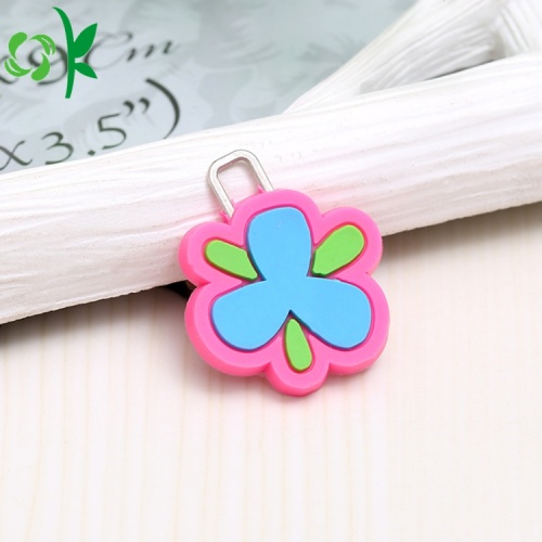 Ny design Custom Logo Silicone dragkedja Pull Wholesale