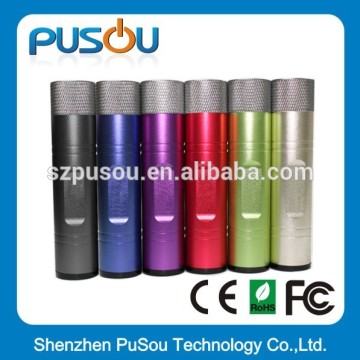 led torch light portable power bank,rechargeable power bank