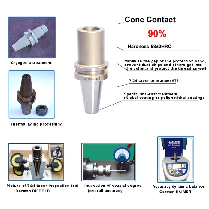 Porta-ferramentas para fresas de facear BT40 27 Pilot BT40-MTB Taper Holder Dia.45 de projeção