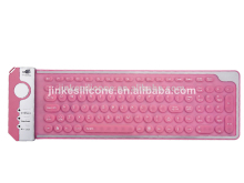 JK-10104 USB Foldable Flexible Full Size silicone keyboard protector,silicone bluetooth keyboard