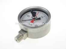 All SS Body Bottom Connection Double Pointer Pressure Gauge