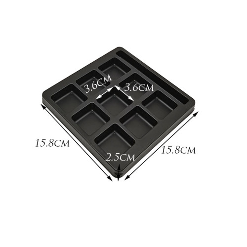 Custom 9 Compartment Square Chocolate Blister Insert δίσκος