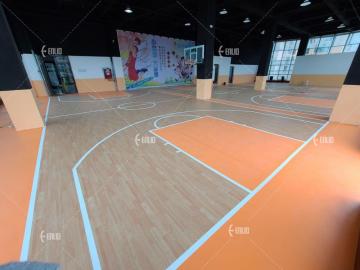 Custommized design OEM printed vinyl sports flooring