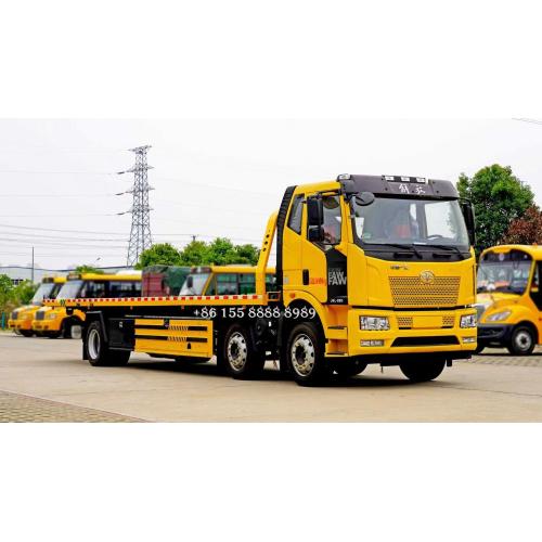 Faw 6x2 Flatbed Wrecker Tuling Truck