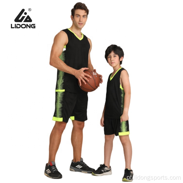 Últimos uniformes de basquete de design camisa de basquete personalizada