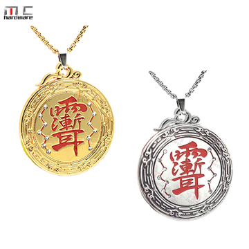 Luxury Silver Real Gold Plated Blessing Pendant Amulet for Positive Energy and Protection