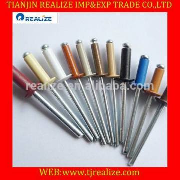 Aluminium colored blind rivet