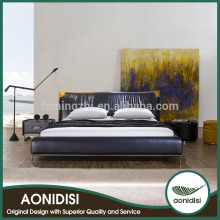 Unique design soft leather bedroom futniture PYS1003