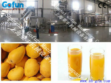 mango juice production plant (fruit juice processing line)