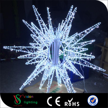 3D outdoor Christmas decorations rope motif lights star