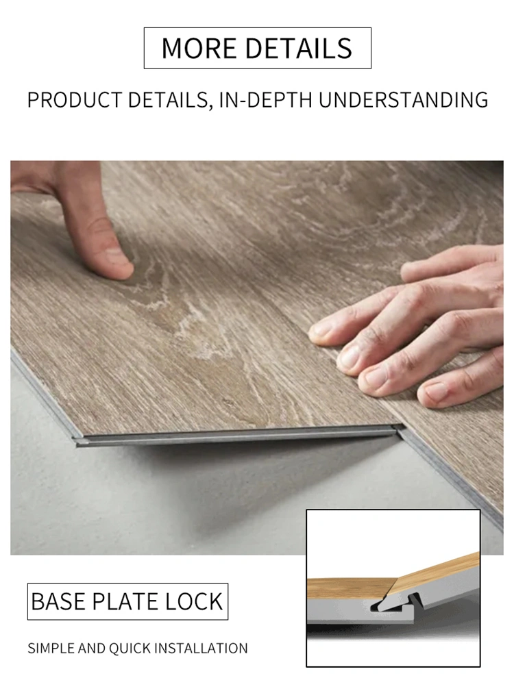 China Wholesale Good Quality Vinyl Flooring Tile Rcb/Spc/Lvt+Loose Lay/Glue Down/Dry Back/Click/DIY Spc Flooring