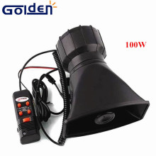 100W 5 Tone Alarm flat police siren horn speaker
