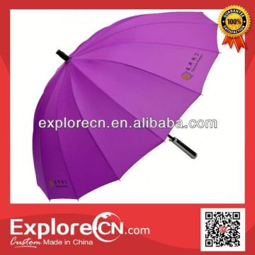 Customize fashion 16ribs straight umbrella