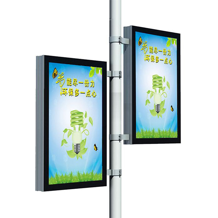 Outdoor Led Wall Billboards P4 Pole Display