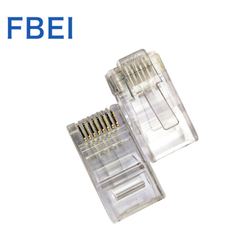 Cat6 RJ45 Mengakhiri Konektor Crimp Kabel Ethernet