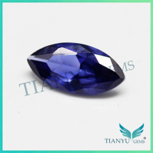 2016 trending products 925 silver ring with blue stone 33# marquise cut stone corundum blue sapphire