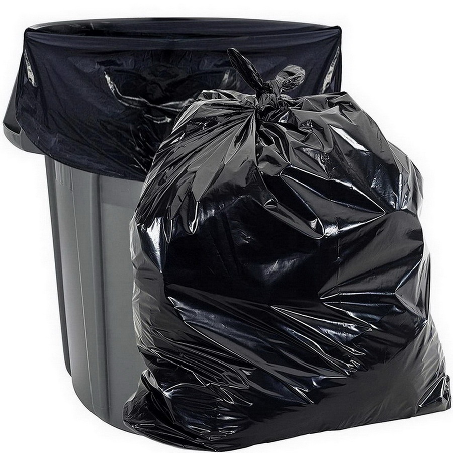 HDPE and LDPE Black 100 Gallon Plastic Trash Bags With High Quality