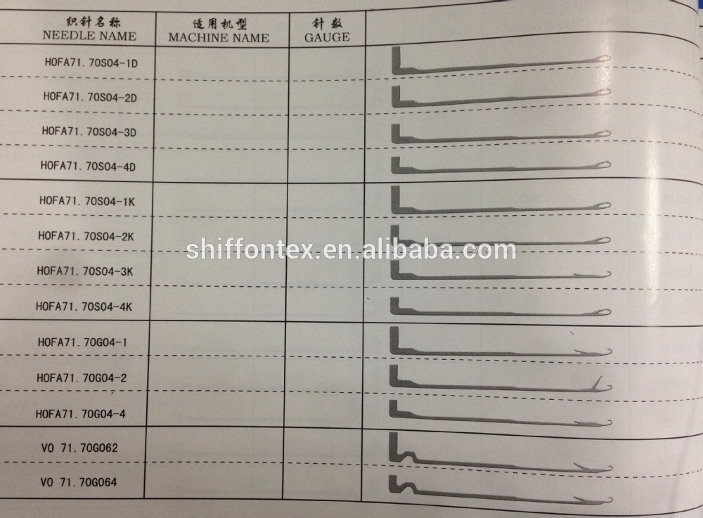 Sock Needles for Knitting Machine Single Cylinder Needles