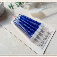 Blister Pink Blue Powder Birthday Spiral Candles