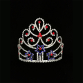 Red Blue Star Tiara Pageant Crown Untuk Patriotik