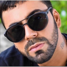 Boyarn Classic Punk Sunglasses - Men's Vintage Designer Sun Glasses UV400