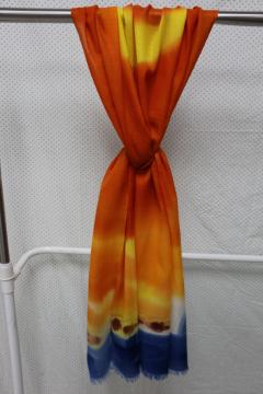 Mercerized Wool Hand Painting Shawls