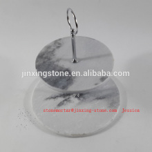 Two tier marble cake stand /Marble two-tier server /two Tier marble cake plate /Tiered cake stand
