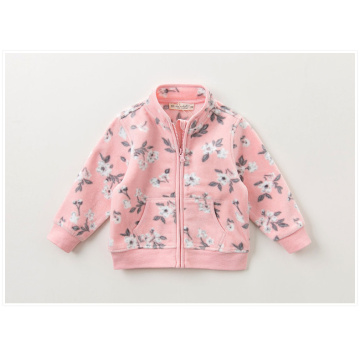 Manteau en molleton imprimé mignon pour fille