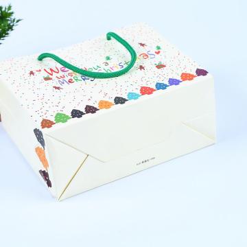 Cotton Rope Handle Custom Color Printed Paper Bags