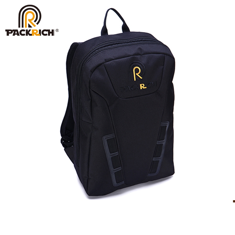 Personalized Popular Famous Brand Name Shoulder Computer Black Backpack For Man