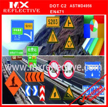 reflective material road sign