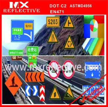 reflective material road sign